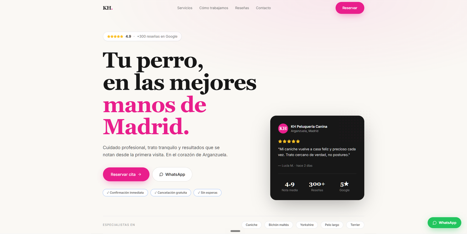 Web de KH Canina